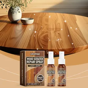 1-Step Wood & Laminate Floor Scratch Remover - Fills Scratches, Restores Color. No Sanding Needed, Dull Floor Reviver Polish, Cleaner Treatment Agent