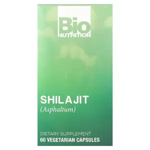 Bio Nutrition Shilajit (Asphaltum), 60 Vegetarian Capsules (500 mg per Capsule)