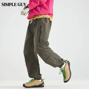 Men’s cargo pants for spring/autumn, waterproof, new windproof softshell casual sports pants, men’s apparel