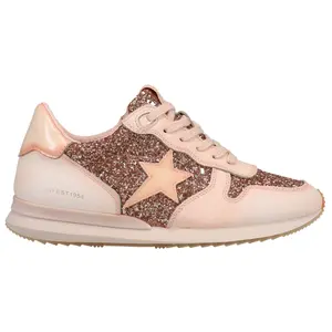 Vintage Havana Womens Splendid Glitter Lace Up Sneakers Shoes Casual - Pink