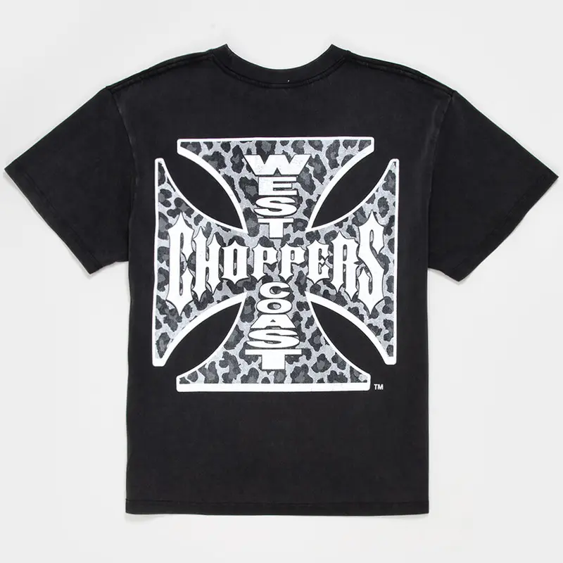WEST COAST CHOPPERS Leopard Fill Mens Tee