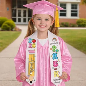 Personalized Preschool Graduation Stole 2026 – Custom Name Kindergarten Graduation Sash – Kids Graduation Outfit – Pre-K Graduation Gift
