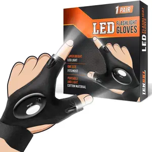 Gifts for Men, Stocking Stuffers for Adults Men Flashlight Gloves, Christmas Gifts for Dad Him Grandpa Husband, White Elephant Gifts for Adults, Cool Stuff Gadgets