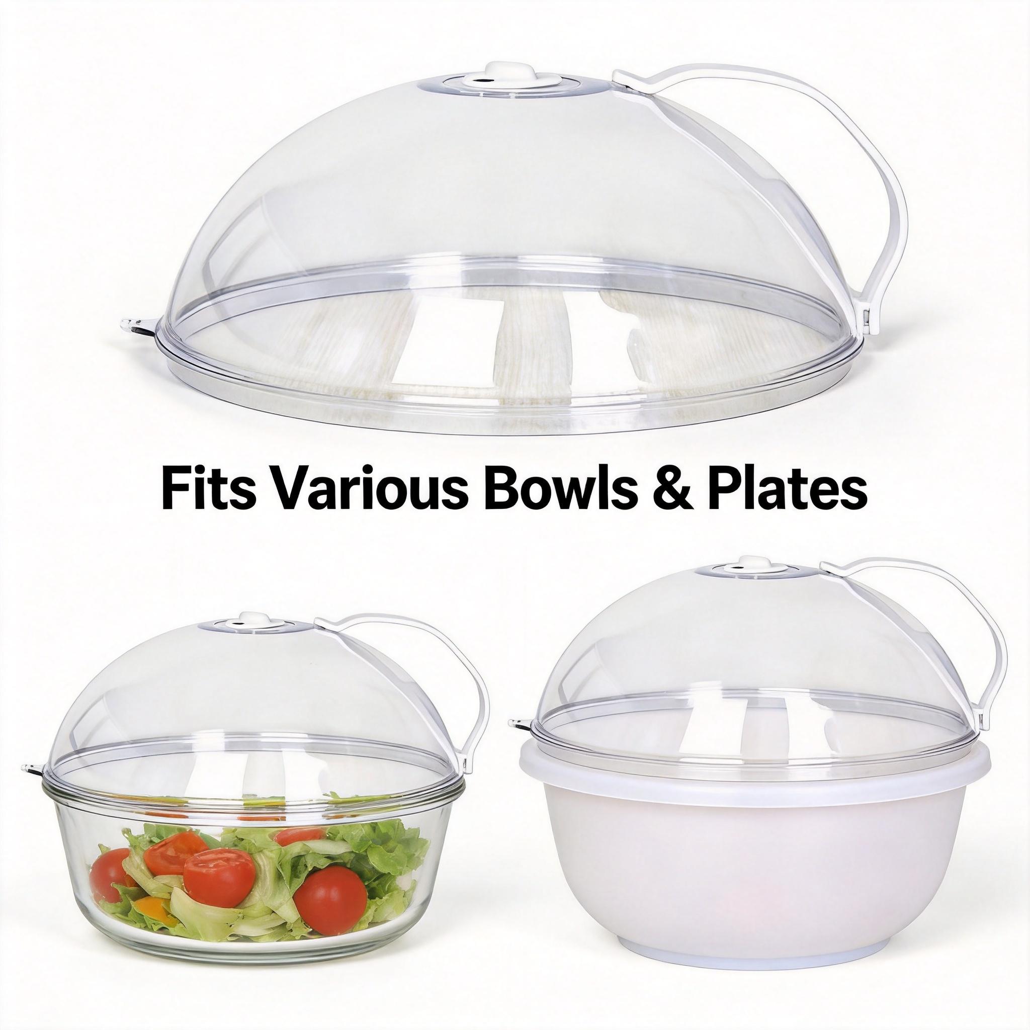 1-Piece Microwave Splatter Cover – BPA-Free, Dishwasher Safe, Mess Prevention, Food Juiciness Locking, Easy-to-Clean Home Care Splash Guard Kitchen Gadget (for Soup, Pasta)
