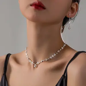Exquisite two-piece water drop neck chain