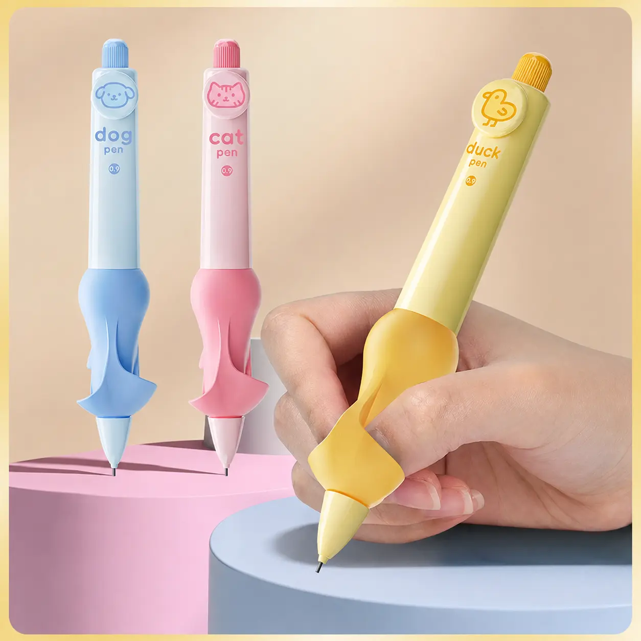 Ergonomic Pencil Grips for Kids – Smart Pressure-Controlled Holders for Handwriting Posture Correction (Supplies for Preschool Classrooms & Homeschooling)