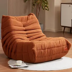 Bean Bag Chair Sofa Sack Big Beanbag Chair Lounger Memory Foam Chair for Home, Apartment or Gaming Venue (BROWNTEDDY) Cansunna