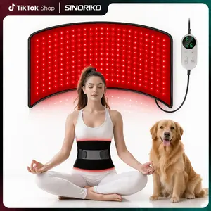 SINORIKO Mother's Day Gift-Red Light Therapy Belt 242 LED 660nm & 850nm Infrared Light | 24"x12" | Muscle Recovery & Circulation Support | for Back Knee Shoulder Joint (Elastic Strap)