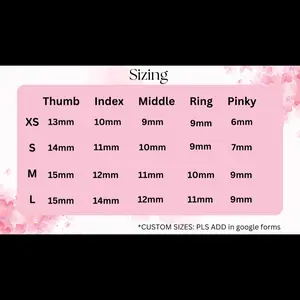 Sizing nail kit! (& description below)