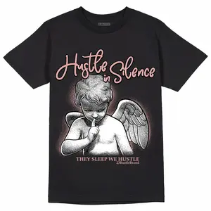 Tshirt match Low Rose Whisper DropSkizzle Unisex T-Shirt Hustle In Silence Fitted Cotton Graphic Tee