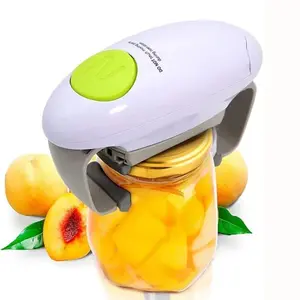 Electric Can Opener Smooth Edge Practical Automatic Jar Bottle Openers Double Ear Can Opener Kitchen Glass Can Opener