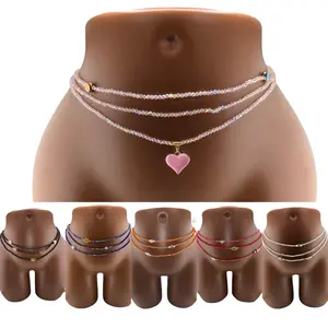 Set of 3 Cute Stretchy Waist Beads 32" for S/M and 34" for L/XL – Stretch up to 5 inches more *FITS EVERYBODY