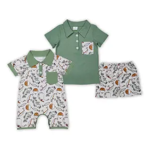 toddler going fish print boy baby Set