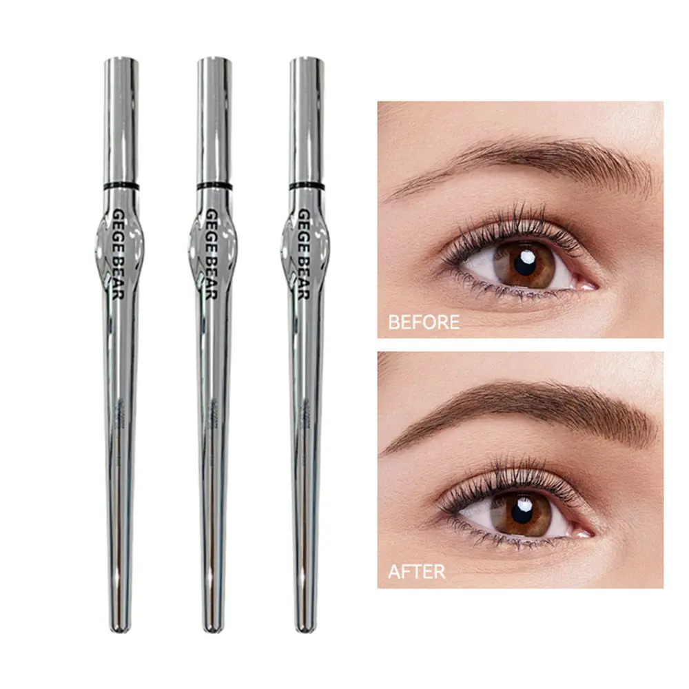 Gebebear Eyebrow Pen, Waterproof Long-Lasting Makeup Tool, Perfect for Daily Use & Stylish Looks, Ideal Gift for Women & Men