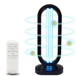 Home Disinfection Device UV Light Sanitizer for Dust Mites 38W Ultraviolet Lamp with 4-Speed Timing Remote Control for Kitchen & Living Room