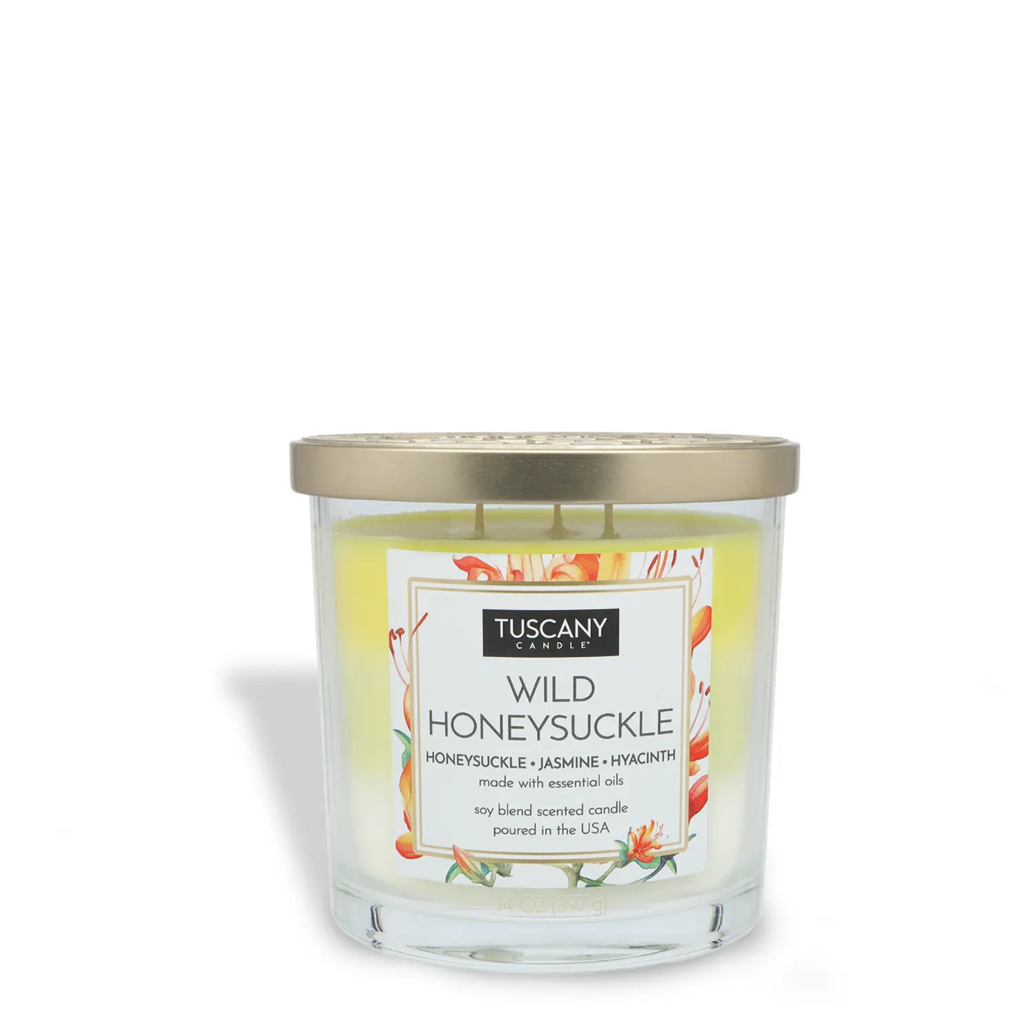 Wild Honeysuckle Long-Lasting Scented Jar Candle (14 oz)