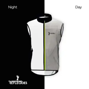 REFLECTIVE WINDBREAKER VEST FOR RUNNING AND CYCLING