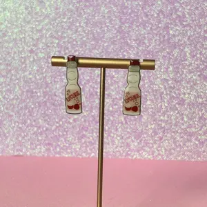 Lychee Ramune Soda Earrings