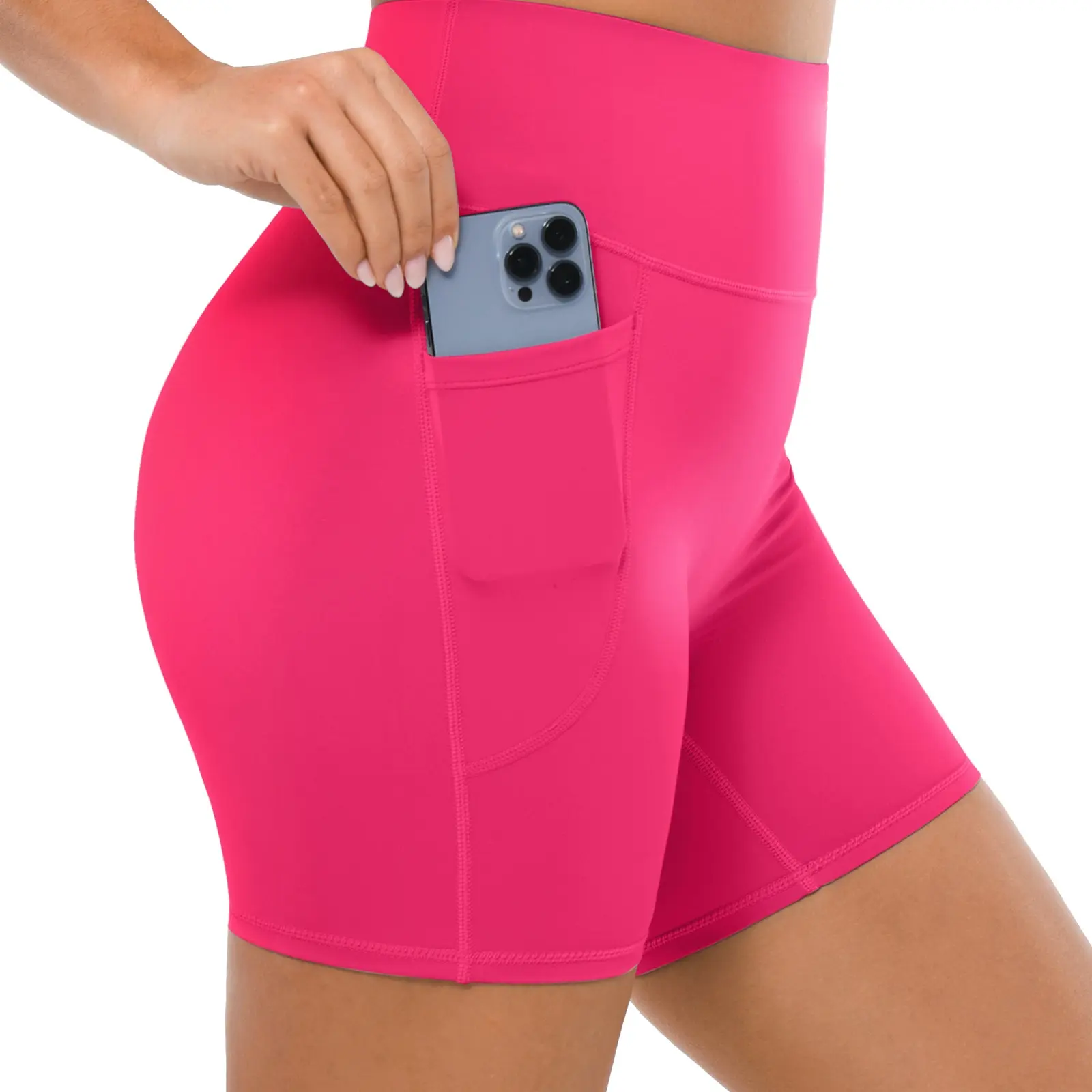 Shorts-Raspberry Red