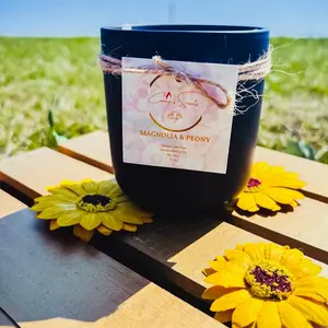 Magnolia & Peony 12 oz Soy Wax Candle