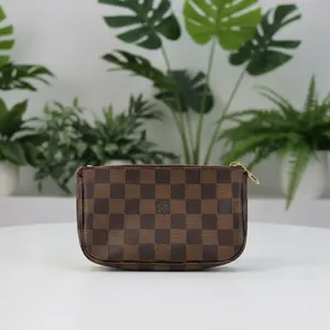 Pre-owned Louis Vuitton Canvas Crossbody Bags Damier Ebene Mini Pochette