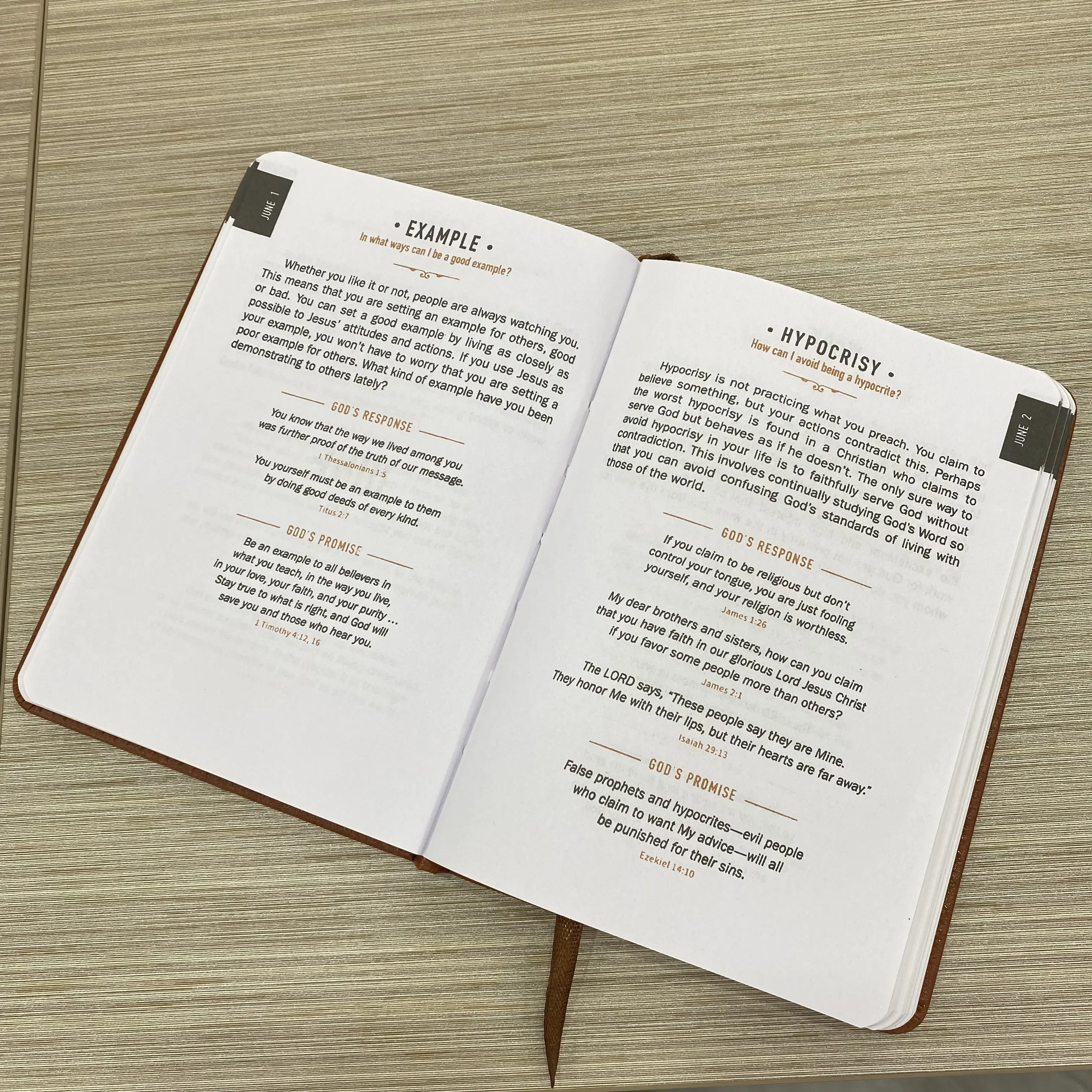Brown Faux Leather | Daily Faith & Encouragement Journal | Portable Reflection Book | Perfect Holiday Gift for Christmas, Fathers, Husbands & Sons | Bible Study & Prayer Notebook
