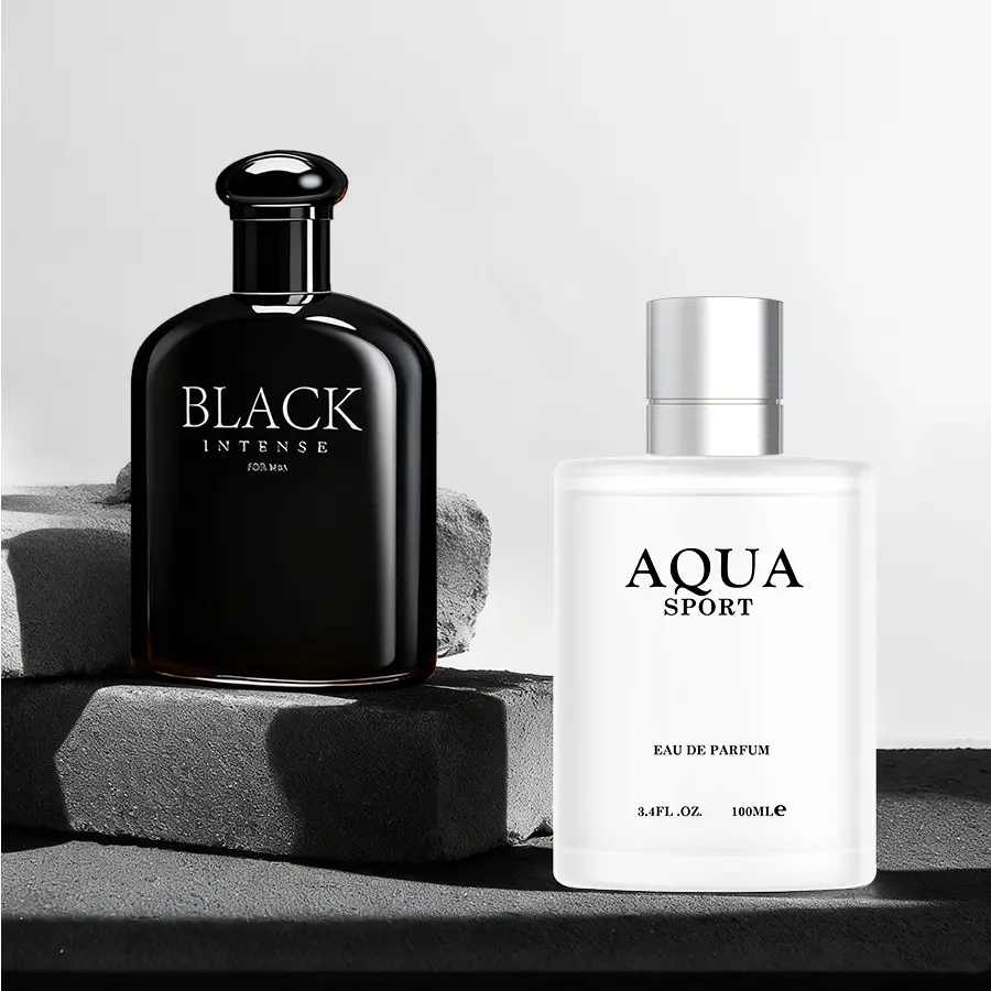 2-Pack Men's Cologne Set - Aquatic & Woody Liquid Fragrance with Fresh Citrus, Lime & Mango Notes, Long-Lasting Scent for Daily Wear, 200ML