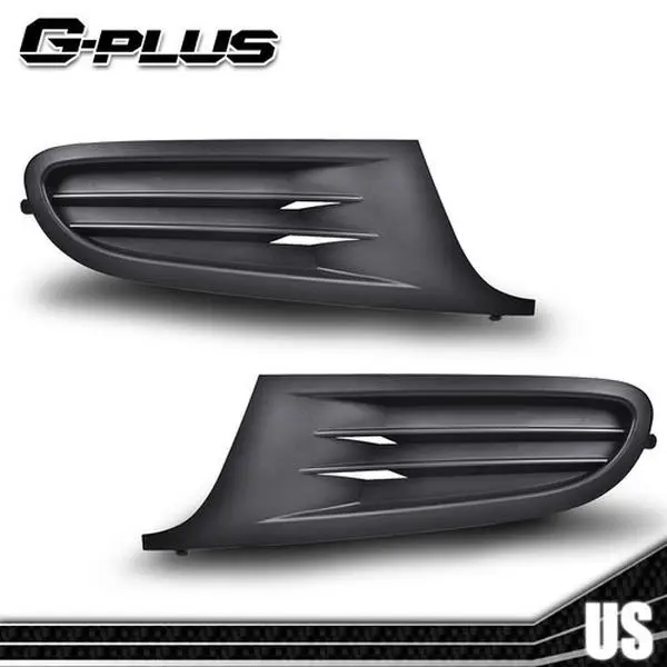 Car Front Bumper Fog Light Covers - 1 Pair Set Fit For 2010-2014 Volkswagen Golf Models & 2010-2012 Golf Highline, Easy Install, Clean Elegant Style