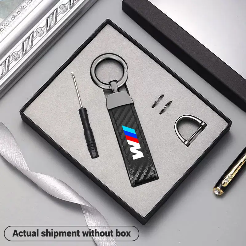 Car Keychain 360 Degree Rotating Horseshoe Buckle Fine Key Ring Keyrings for Bmw M Performance G30 G32 3 4 5 7 M3 M4 M5 X1 X3 X5 X6 X4 E61 E60 E31 Lightweight Keychain Cool Keychains Key Rings for Car Keys