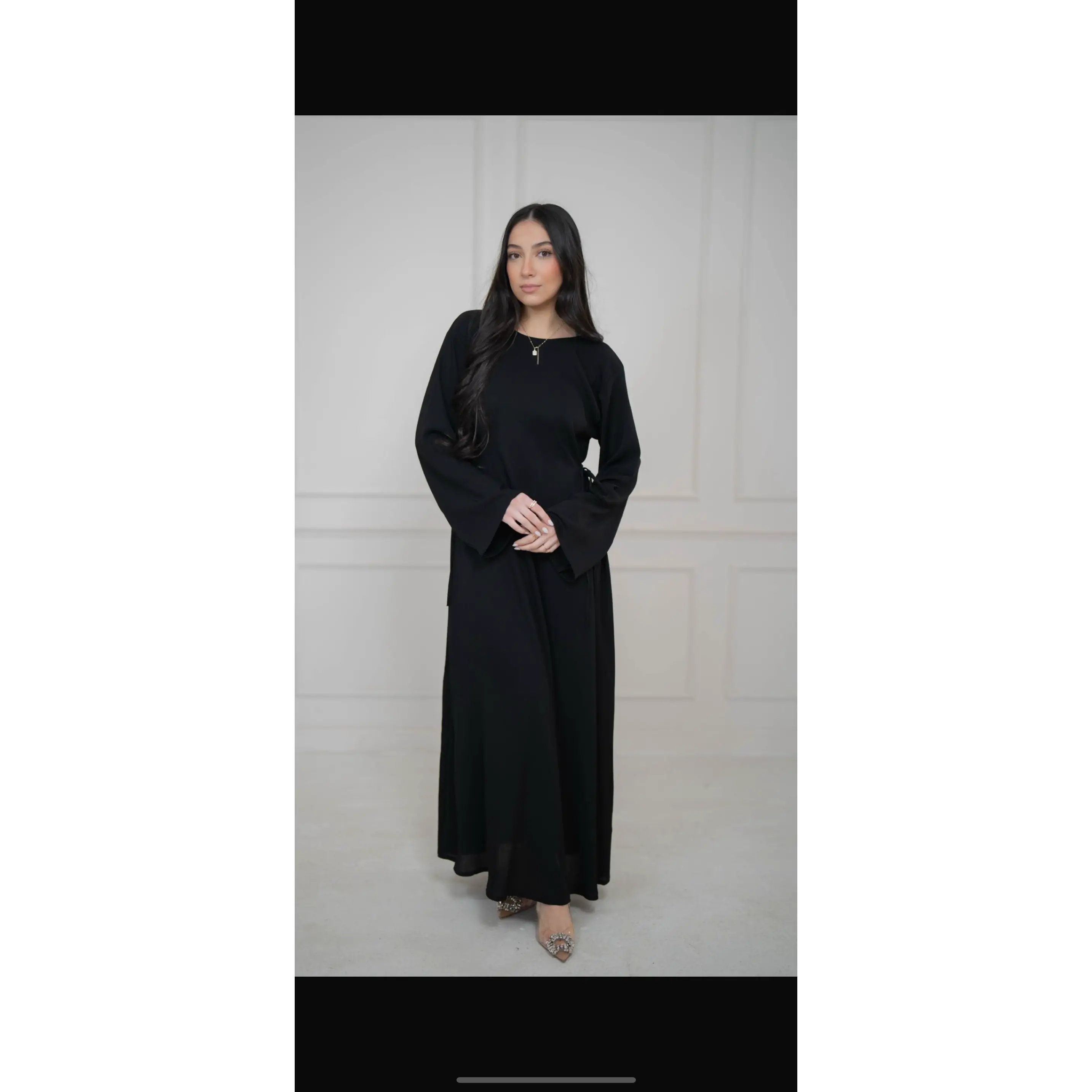 Side ties in Black