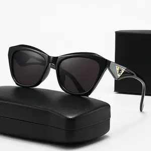 New trendy cat eye sunglasses for men and women, high-end personalized UV protection, fashionable sun