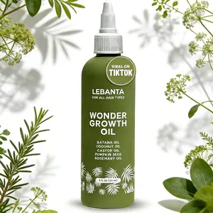Lebanta Wonder Growth Hair Oil - Batana & Rosemary Oil Blend for Thicker, Fuller Hair, Prevents Hair Loss & Soothes Scalp (4 fl oz)