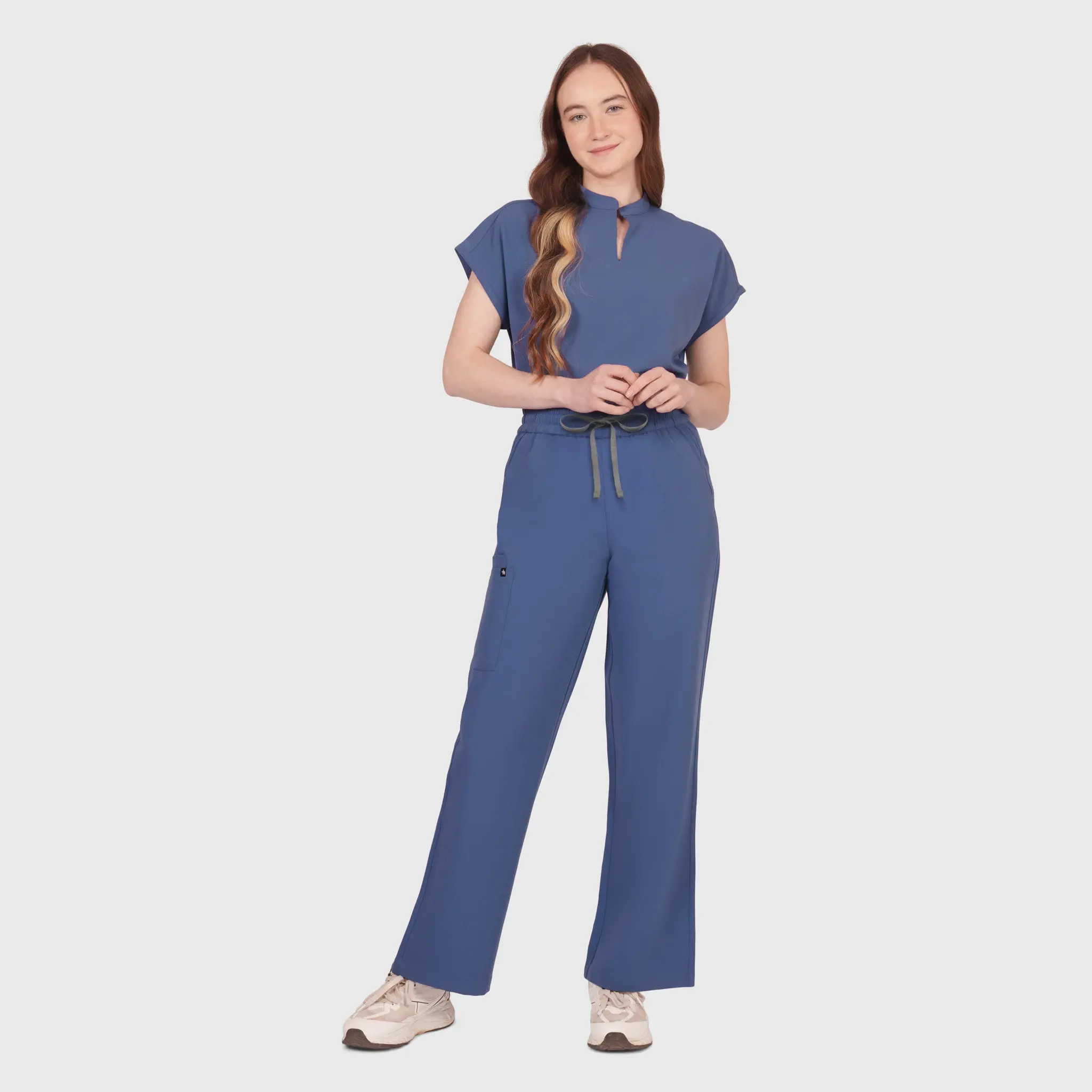 Elan High Waisted Wide-Leg Scrub Pant