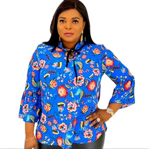 Floral Bit Top Crew Neck Floral
