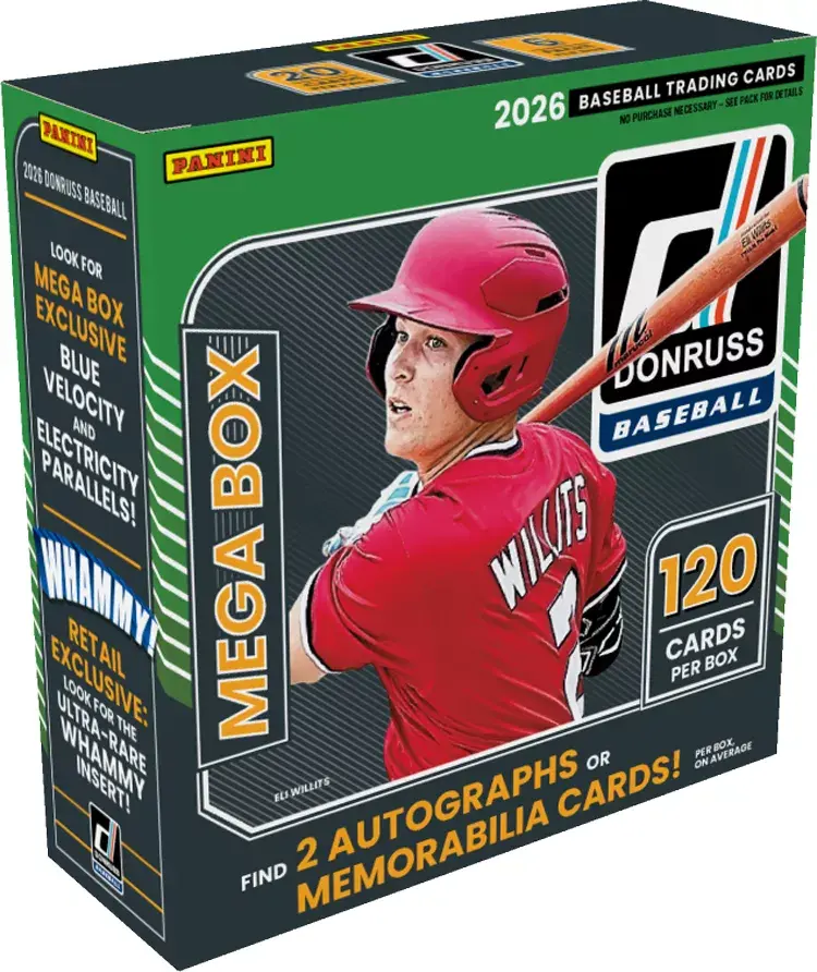 2026 Donruss Sealed Mega Box - Sports Trading Card - Chat Auction Stock