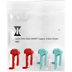 Cycle Timer Clock /OFF Plastic  Trippers - P1000 PB PF1100 Series, 2 Red, 2 Green