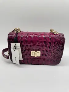 Brahmin Rosa crossbody bag in the Sugar Plum Melbourne colorway.