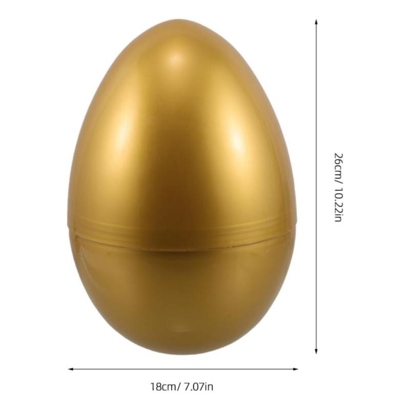 Large 12 Inch Plastic Easter Egg Party Favor, Empty Eggs for Filling Easter Gifts, Multi-Item Party Gift Pack