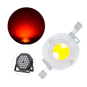 Pack of 20 1W Red Led Beads, Led Chip Lamp Bulb for LED Stage Lights