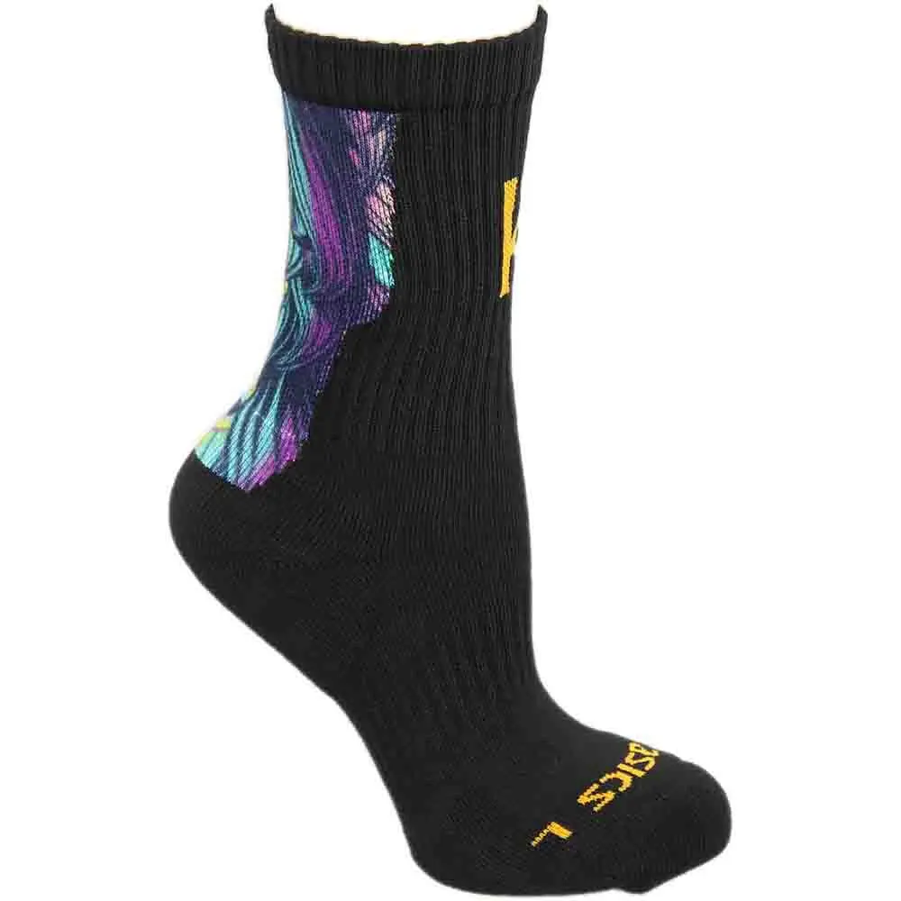 ASICS Mens K3 Crew Socks Athletic Athletic - Black ASICS Mens K3 Crew Socks Athletic Athletic - Black