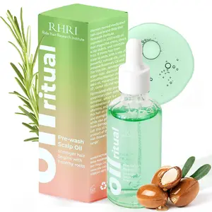 Vegan Pre-Shampoo Scalp Treatment Oil - Rosemary Hair Oil for Growth, Hair Loss, Split Ends, Thinning, and Dry Damaged Hair