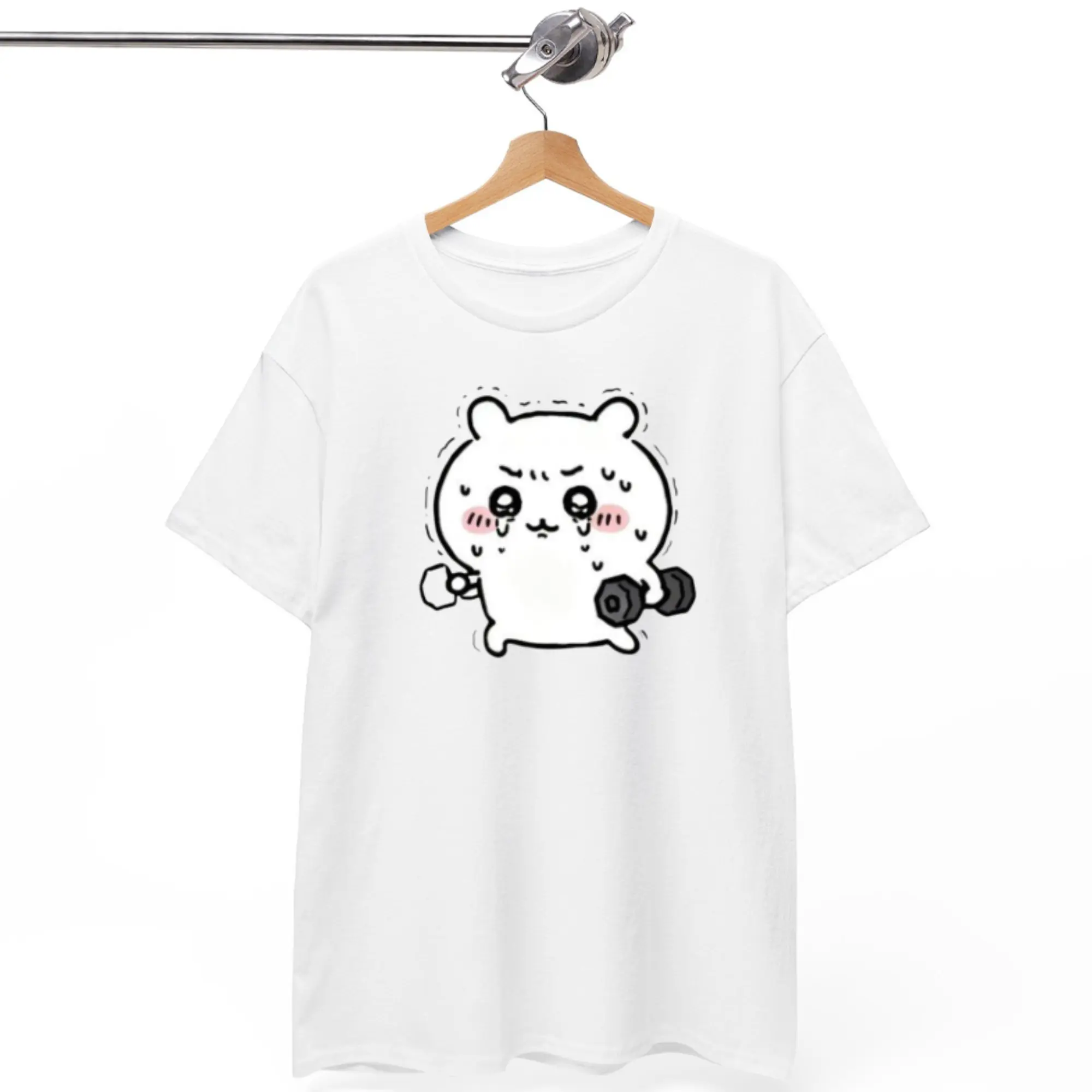 Cry Chiikawa Gym T-shirt, Sweatshirt, Hoodie, Cute Japanese Anime Manga Inspired Shirt, Unisex Shirt, Birthday gift for Men Women