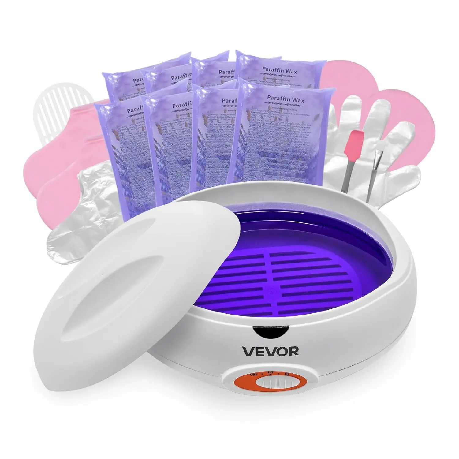 Spring new arrivals Paraffin Wax Machine for Hands and Feet, 2000ML Professional Paraffin Wax Warmer, Low/High 2-Level Temperature Control Paraffin Bath Moisturizing Kit for Skin Hydration, Home Spa, Beauty Salons