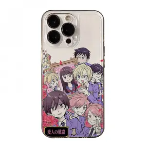 Anime Ouran High School Silicone Case for iPhone 11/16/12/13/14/15 Pro Max - Transparent, Waterproof, Shockproof, Protective Cover for Smartphones