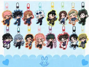 Sorcerer Anime Inspired Colorful Acrylic Keychains JJK