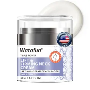 [NEW] Watofun Anti-Aging Neck Firming Cream - Natural Face Moisturizer with Retinol Collagen Peptides & Hyaluronic Acid - Daily Moisturizer Face & Neck Cream - Firming Hydrating Facial Moisturizer Cream Day & Night
