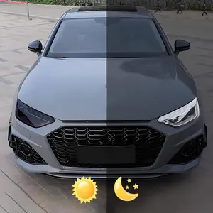 Car Headlight Film, 1 Count Transparent To Black UV Photochromic TPU Car Lamp Protective Film, Waterproof Anti-scratch Repair Film for Headlights, Taillights, Fog Lights, Headlight Decals