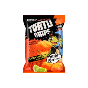 ORION Turtle Chips Seaweed Salt & Lime Flavor 160g -  Snack, Korean Crispy Potato Chips, TikTok Viral Snack