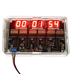 6-bit Digital Circuit Clock DIY Electronic Kit Electronic Clock Teaching Kit With Shell Welding Learning Kit