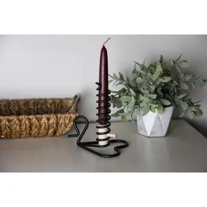 Amish Made Wrought Iron Courting Candle Holder - Handmade in the USA